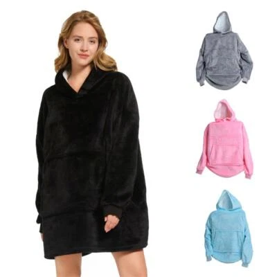 Deckenpullover Pullover Decke Kuschel Hoodie Oversize Unisex für Frauen Männer - Bild 1 von 4