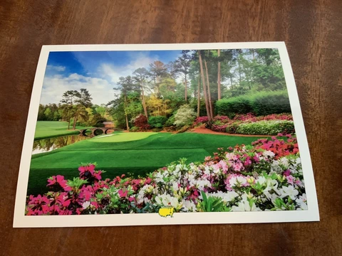 12TH GREEN MASTERS GOLF TOURNAMENT    AUGUSTA NATIONAL   UNUSED POSTCARD      C4 Cover