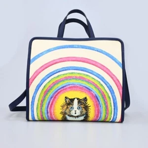 GUCCI Children's Cat Louis Wain 2WAY Tote Bag Handbag Crossbody Rare Limited USE - Picture 1 of 14