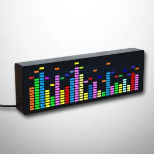 LED Light Music Spectrum Clock Voice Rhythm Car Audio Level Indicator VU Meter - Bild 1 von 17