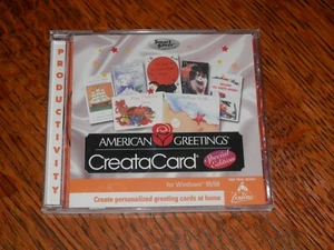 American Greetings CreataCard (PC CD-ROM) for Windows 95/98 - Picture 1 of 2