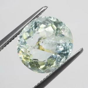 BRAZILLIAN BLUE YELLOW AQUAMARINE 2.60 CARAT LOOSE GEMSTONE 9.8 X 8.6 X 5.6 MM - Picture 1 of 6