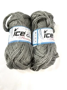 2 Felle ICE Flamenco Garne grau Sashay Acryl 100 gr 30 m - Bild 1 von 6