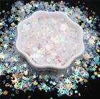 Nail Art Sequin AB Mixed Shapes Nail Decor Flowers Stars Shells Dots Hearts 10g