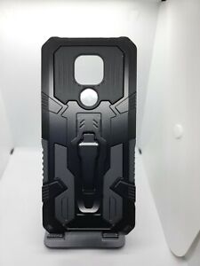 Motorola Moto G Power 2021 Black Holster Shockproof Heavy DUty Slim Case