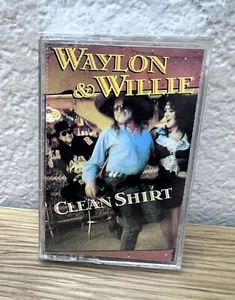 Waylon Jennings Willie Nelson Clean Shirt 1991 Epic Cassette Tape - Picture 1 of 5