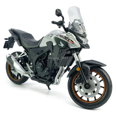 1/12 2022 Honda CB400X Motorcycle Model Diecast Motorcycle Toy Vehicle Silver - Image 1 of 4