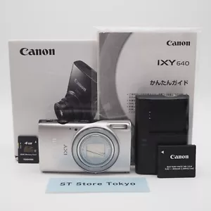 [Mint w/Box] Canon IXY 640 PowerShot Elph 350 HS 20.2MP Camera Silver /1day ship - Zdjęcie 1 z 24