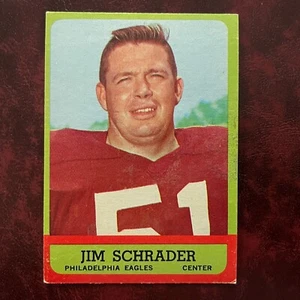 1963 Topps Set JIM SCHRADER rare SP #115 PHILADELPHIA EAGLES NR-MINT *HIGH GRADE - Picture 1 of 2
