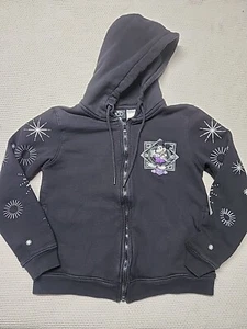 Disney World 100th Hoodie Youth Medium Anniversary Platinum Mickey Black Jacket - Picture 1 of 15