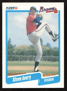 Steve Avery 1990 Fleer Update Rookie #U-1 Braves {0423