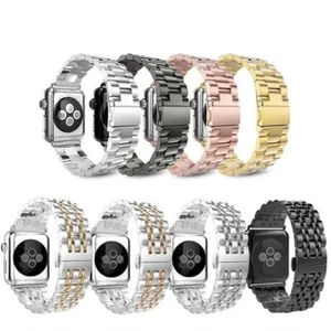 Correa de acero para Apple iWatch serie 10/9/8/SE/7/6/5/4 correa de metal para reloj - Imagen 1 de 25