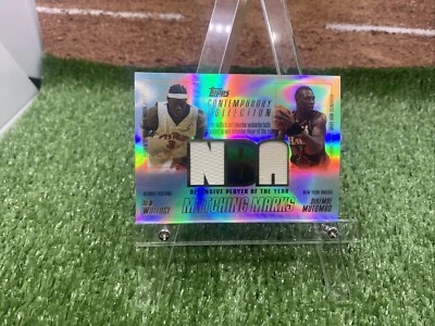 2003-04 TOPPS CONTEMPORARY COLLECTION DIKEMBE MUTOMBO BEN WALLACE DUAL GAME USED - Image 1 of 4