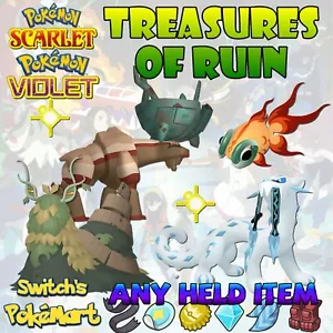 6IV WO-CHIEN+CHIEN-PAO+TING-LU + CHI-YU POKEMON SCHARLACHROT LILA EV TRAINIERT - Bild 1 von 1