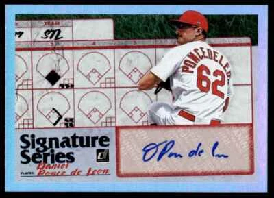 2019 DONRUSS SIGNATURE SERIES AUTO DANIEL PONCE DE LEON - Image 1 of 2