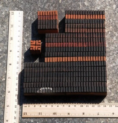 letterpress border wooden printing blocks ornaments Art Nouveau wood frame o|d  - Image 1 of 4