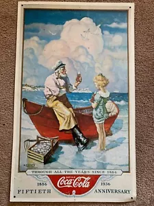 Coca Cola 50th Anniversary Tablett Sammlerstücke Made in USA Vintage 90er - Bild 1 von 4