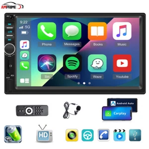 7"Apple Carplay Autoradio Android Auto Double 2Din Touch Screen Stereo Bluetooth - Bild 1 von 19
