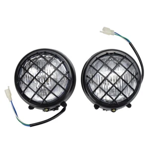 2 x NEW Headlights Yamaha Banshee 1987-2006 lens bulbs lights grills Warrior - Picture 1 of 5
