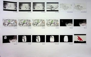 Página en miniatura con guión gráfico de la película de inicio de producción de The Little Mermaid Ariel - Imagen 1 de 2