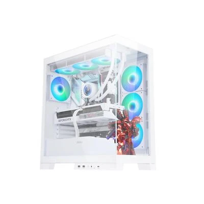 SAMA NEVIEW 4503 White Airflow Full Tower Case ATX PC Gaming Case Dual Temper... - Image 1 of 4