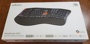 Ends 10/13 11AM PST Adesso Easy Touch 1500 Keyboard, Black - Picture 1 of 3