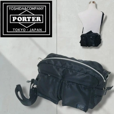 PORTER Tanker YOSHIDA Bolso de Hombro Bolso de Cintura Bolso Bandolera 2 Vías Negro Foto 1 de 4