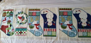 Better Not Pout Weihnachten Stoff Strumpf Panel Nancy Halvorson Benartex #10168 - Bild 1 von 1
