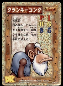 1999 Nintendo Ahomaro Games Rare Donkey Kong CG Cranky Kong Japan #CS003 Holo - Picture 1 of 2