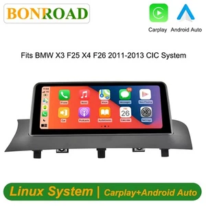 Wireless Carplay Android Auto Touchscreen For BMW X3 F25 X4 F26 CIC Linux Radio - Bild 1 von 21