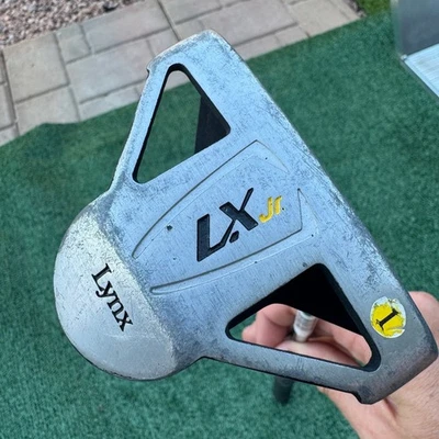 Lynx LX Jr. Junior Putter Steel Shaft Tri Mallet Design Yellow Grip 24" - Image 1 of 4