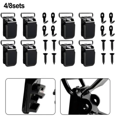 Heavy Duty Wall Clips for Rugs Car Mats Easy Mount Multipack Sets with Screws - Bild 1 von 4