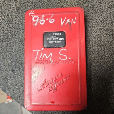 Snap-on 11 piece Metric Hex Key Set 2mm - 12mm - Image 1 of 4