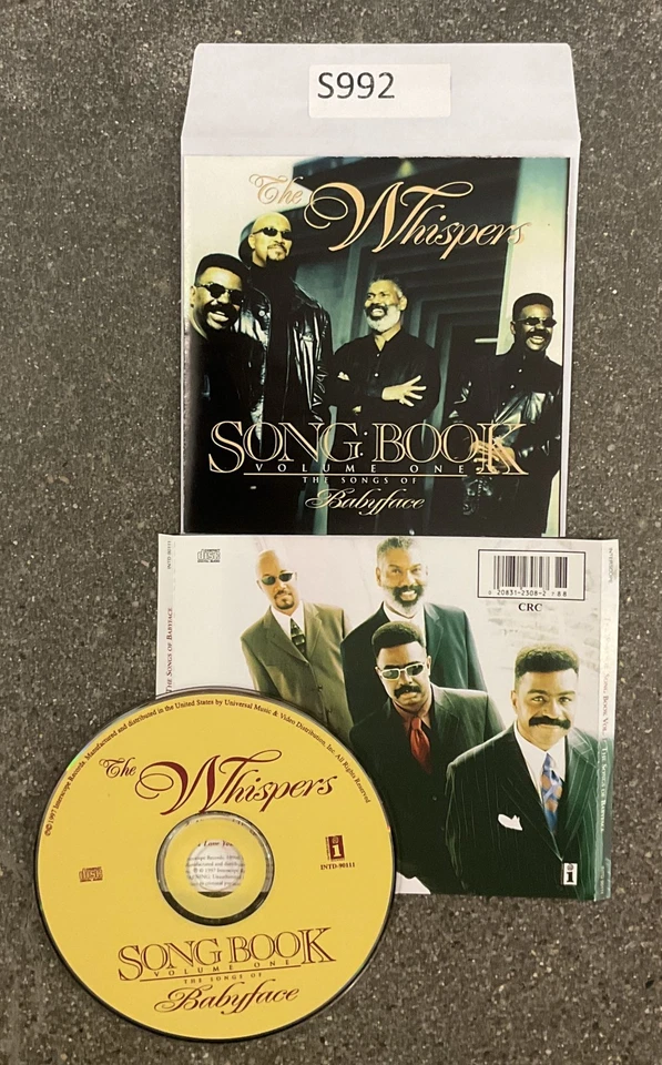 Songbook, Vol. 1: The Songs of Babyface by The Whispers (CD, 1997 No Case #S992 Foto 1 de 1