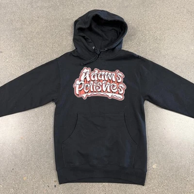 Adam’s Polishes Men's Hoodie XS Black Red Graphic Independent Cars NWOT - Image 1 of 4