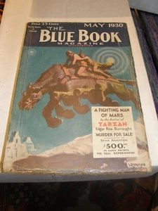 The Blue Book magazine May 1930 Fighting Man of Mars Edgar Rice Burroughs pulp - Picture 1 of 6