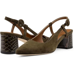 Donald J Pliner Women's 9.5M Green Suede Song Slingback Pump Pointed Toe L14-34 - Picture 1 of 8