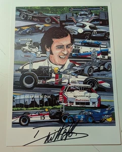 David Hobbs signed 5x7 Foto handsigniert JSA COA Racing Announcer NASCAR Indy - Bild 1 von 2