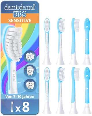 Lot of 8 Demirdental Kids Brush Heads for Philips Sonicare Kids |  - Image 1 of 4