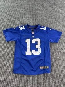 Odell Beckham Jr Jersey Boys Medium 10-12 Blue New York Giants Nike On Field NFL - Picture 1 of 20