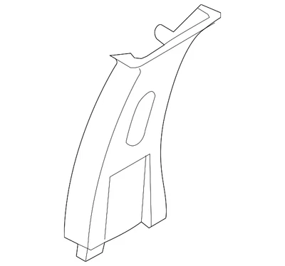 Guarnição de pilar central superior genuína GM 96650317 - Imagem 1 de 2