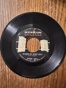George Jones - Things Have Gone to Pieces / Wearing My Heart Record 45 Single B2 - Foto 1 di 6
