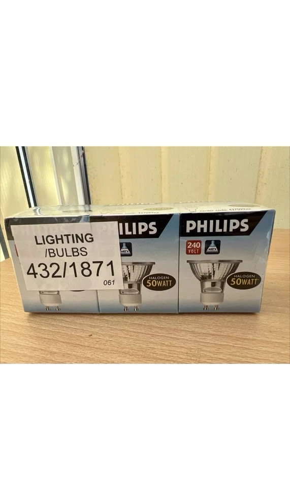 Philips Twistline Halogen Bulb 240V 50W GU10 3-pack - Image 1 of 1