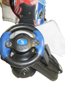 InterAct V-Thunder Racing Wheel & Pedals for PS2 / PS1 DALE EARNHARDT Jr Endorsd - Picture 1 of 2