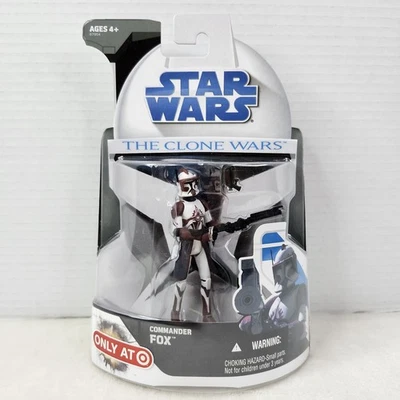 Figura de acción exclusiva Hasbro Star Wars the Clone Wars Commander Fox Target Foto 1 de 4