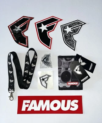 Famous Stars And Straps Promo Mix Wallet Lanyard Eraser Patch Stickers Blink 182 - image 1 of 4