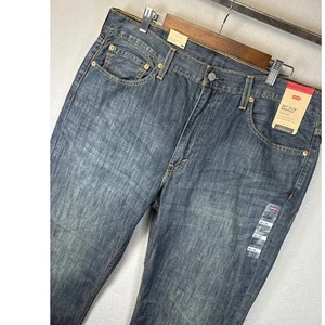 Neu mit Etikett Levis 527 schmale Bootcut-Jeans für Herren 38 x 32 dunkle Waschung Denim Hose Akademie Schule - Bild 1 von 16