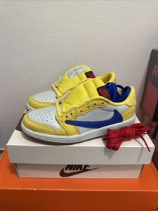 Size 13.5C - Jordan 1 Low X Travis Scott "Canary" PS - Picture 1 of 7