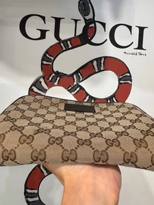 GUCCI GG canvas Waist bag 449174 canvas leather Beige Brown Used - Picture 1 of 9