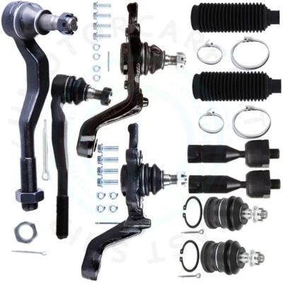 Extremo de varilla de amarre superior inferior delantera 10 piezas para Toyota Tacoma 1995-2004 4x4 Foto 1 de 4